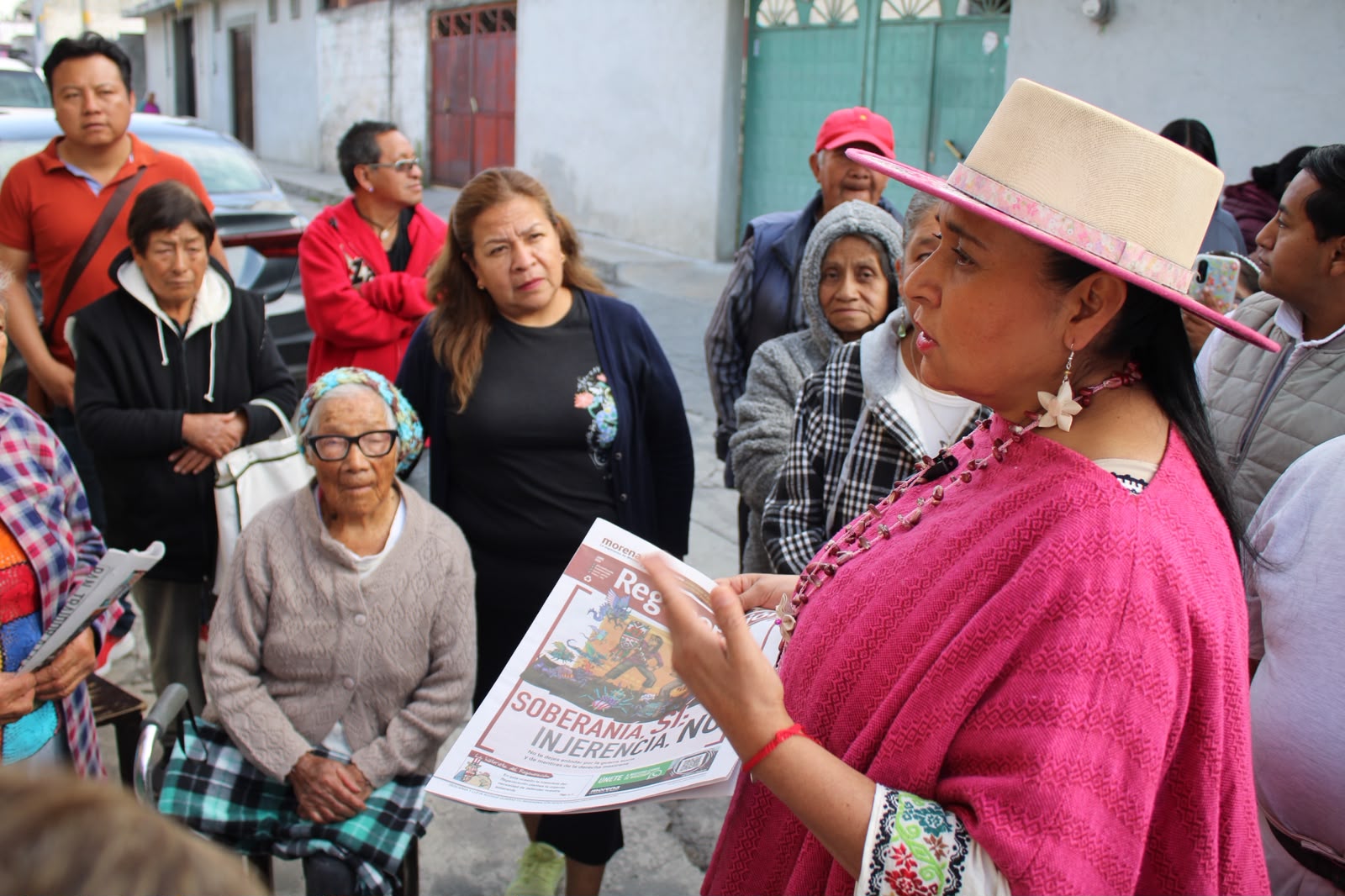 Desde Ixtenco, Ana Lilia Rivera inicia caminatas en defensa de la transformación